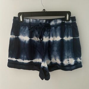 Young Fabulous & Broke Navy Tie-Dye Women's Shorts Size M